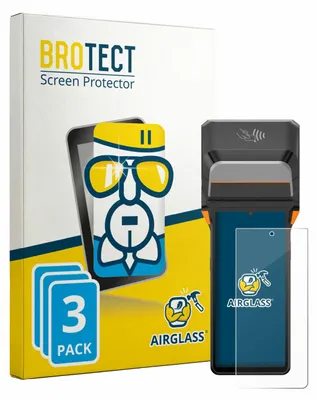 Produktbild von 3x BROTECT Schutzglas für Sunmi V3 Plus Schutzfolie Panzer Folie Glas Display Schutz klar