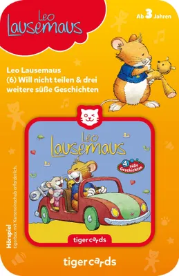 Produktbild von tigercard - Leo Lausemaus - Folge 6: Will nicht teilen und 3 weitere süße Geschichten - Tigermedia Karten