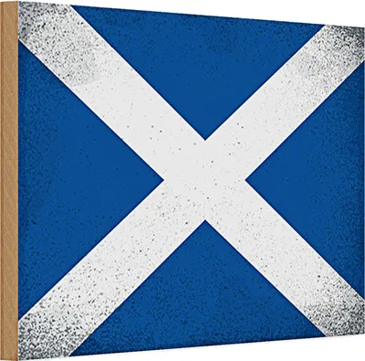 Produktbild von Holzschild Flagge Schottland 30x20cm Flag Scotland Vintage