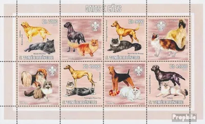 Produktbild von Briefmarken Sao Tome e Principe 2006 Mi 2799-2802 Kleinbogen (kompl. Ausgabe) postfrisch Hunde & Katzen & Pfadfinder