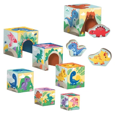 Image de SES Tour de blocs avec figures de dinosaures 13202 32026