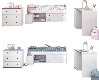 Produktbild von Parisot Kinderzimmer-Set Smoozy 37, 4-tlg.