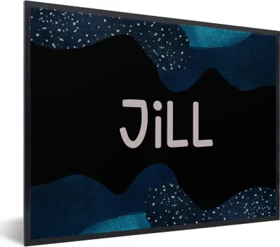 Produktbild von MuchoWow® Gerahmtes Poster Jill - Pastell - Mädchen 40x30 cm - Poster mit Schwarzem Bilderrahmen Wandposter Rahmen Foto Bilder - Kunstposter - Wanddekorationen