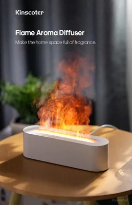 Immagine prodotto di Umidificatore e diffusore di aromi senza BPA con luce notturna, 25 cm, bianco