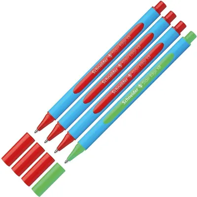 Image de SCHNEIDER Stylo à bille Slider Edge XB Boîte de 4 stylos, kit de correction pour enseignants