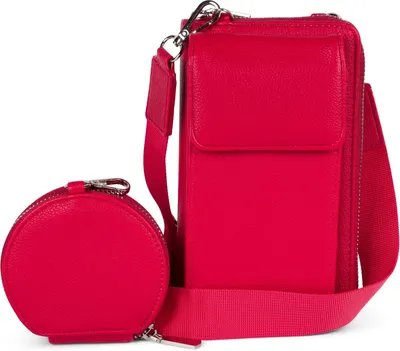 Produktbild von styleBREAKER Damen Mini Umhängetasche 2-Teilig RFID, Rot