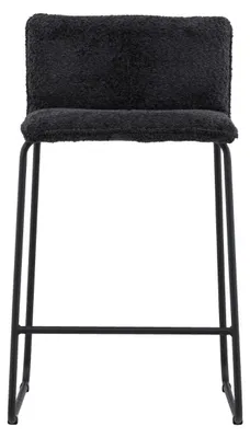 Produktbild von Bisbee Barhocker Bouclé schwarz.