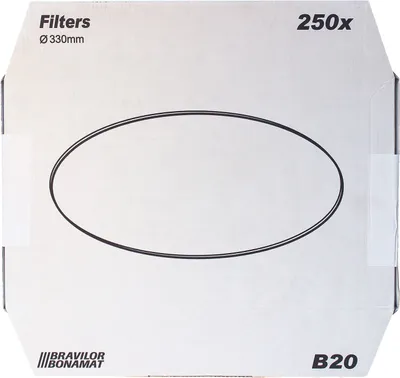 Produktbild von Bonamat B20 Flachfilter 330 mm, 250 Stk | Original Kaffeefilter Bravilor Bonamat