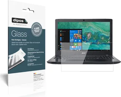 Produktbild von 2x Schutzfolie für Acer Aspire ES 15 - Anti-Shock 9H Folie dipos Glass Kunststoffglas