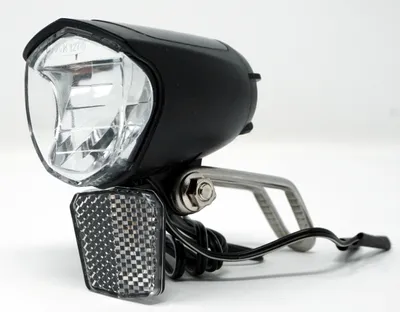 Produktbild von LED Fahrrad Scheinwerfer 70 Lux Fahrradlampe mit Sensor-Schalter und Standlicht