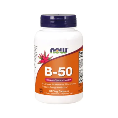Produktbild von NOW Foods - Vitamin B-50, 100 Kapseln