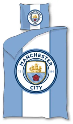 Obrázek produktu pro Polyesterové povlečení Manchester City 140x200 cm a povlak na polštář 60x70 cm