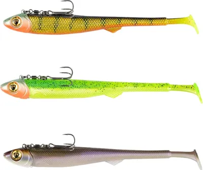 Produktbild von Fox Rage Pelagic Ready Rig Slick Fast - 1 montierter Gummifisch, Farbe:UV Wakasagi, Länge / Gewicht:18cm / 40g