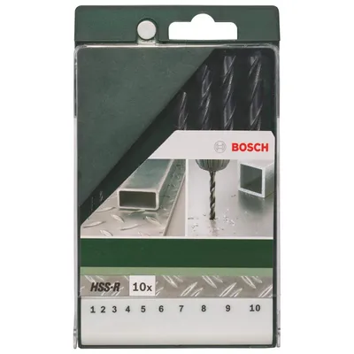 Obrázek produktu pro Bosch 2609255030, Vrtačka, Sada vrtáků, Rotace po směru hodinových ručiček, Legovaná ocel, Litina, Tvrdý plast, Železo, Kov, Neslitinová ocel, Neželezité kovy, 118°, Rychlořezná ocel HSS-R