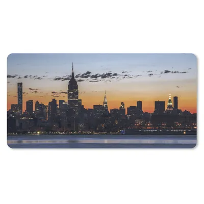 Produktbild von MuchoWow® Schreibtischunterlage New York - Skyline - Amerika 80x40 cm - XXL Mauspad - Gaming Mauspad