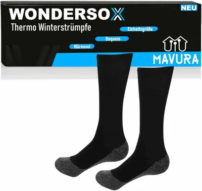 Zdjęcie produktu dla WONDERSOX Skarpety termoaktywne Mężczyźni Kobiety Skarpety zimowe Skarpety zimowe Ciepłe skarpety