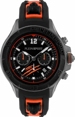 Image de Plein Sport Homme Chronographe Warrior Tech PS6BA0324 Gunmetal / Noir 47,5 mm