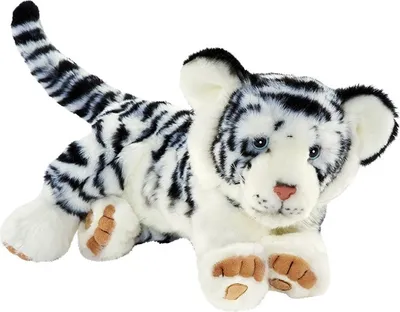 Image de Anima 1923 Tigre blanc couché 35 cm Peluche Anima