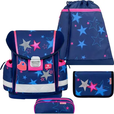 Produktbild von Belmil Schulranzen Set Sterne "Sparkeling Star" 1.Klasse Mädchen Einschulung Grundschule CLASSY 2025