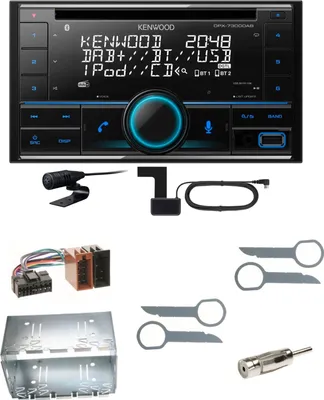 Produktbild von Kenwood DPX-7300DAB Bluetooth Digitalradio USB CD Einbauset für Mercedes ML W163