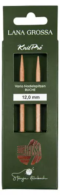 Produktbild von Lana Grossa Knit Pro Nadelspitzen VARIO LANG Buche Tanja Steinbach Edition, Durchmesser:Ø 12.0 mm