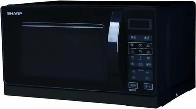 Zdjęcie produktu dla Sharp R-742BKW Kuchenka mikrofalowa Płaska powierzchnia Kuchenka mikrofalowa z grillem 25 L 900 W Czarny