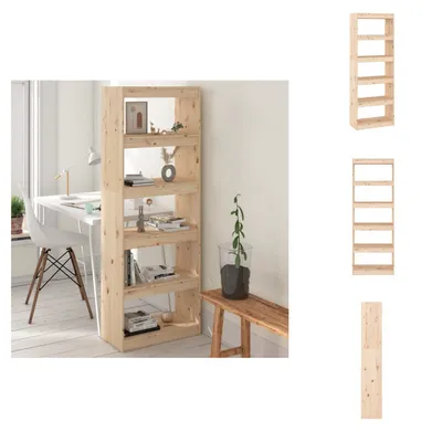 Zdjęcie produktu dla vidaXL Regał/przegroda do pokoju 60x30x167,5 cm lite drewno sosnowe - Regały i biblioteczki