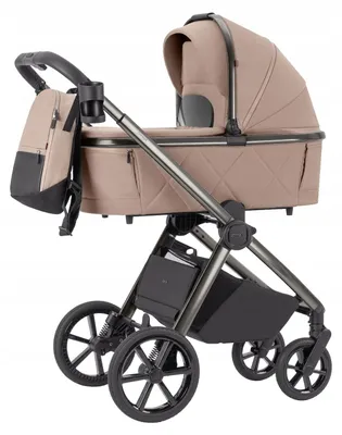 Produktbild von Kinderwagen 2in1 Carrello Omega CRL-6530/1 2025 mit Sportaufsatz und Babyschale beige