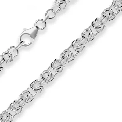 Produktbild von 5mm Königskette Silberkette Collier Halskette aus 925 Silber 50cm