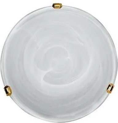 Zdjęcie produktu dla Plafon okrągły DUNA złoto-biały 1xE27x40W szkło wym:9x30x30cm IP20 Candellux