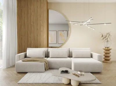 Produktbild von Intenso Ecksofa Sofa U Form Bettkasten Schlaffunktion "CURIOO U", Grau