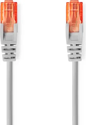 Obrázek produktu pro Ethernetový kabel CAT6, 15m, RJ45, U/UTP, PVC, šedý