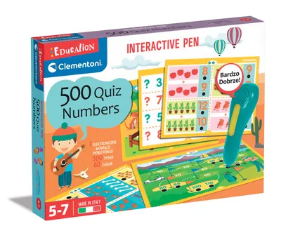 Produktbild von Clementoni Interaktiver Stift 500 Quizze – Zahlen 104950225