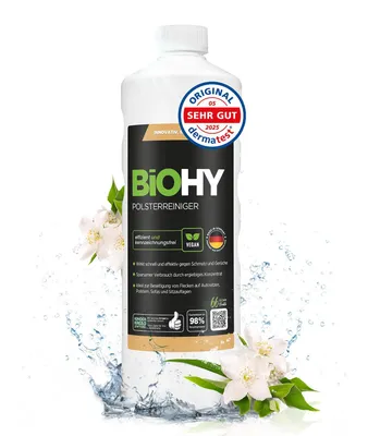 Produktbild von BiOHY Spezial Polsterreiniger + Dosierer, Matratzenreiniger, Sofareiniger, 1 l