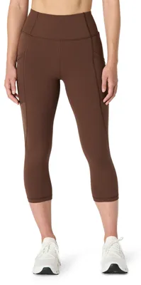 Productafbeelding van A. Essentials dames sportlegging, verkrijgbaar met of zonder zakken, in de lengtes: lang, capri, en 3/4