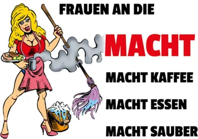 Produktbild von vianmo Holzschild 30x40 cm Frauen an die Macht. Macht Kaffee