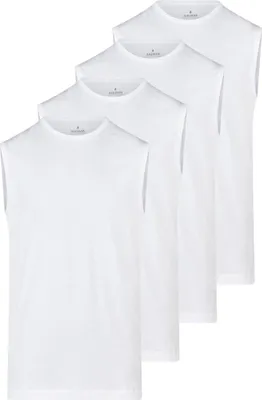 Produktbild von RAGMAN 4er Pack Basic Unterhemd / Tanktop Enganliegende Passform für optimalen Komfort, Verstärkte Nacken- und Schulternaht für mehr Halt, Vielseitig kombinierbar für verschiedene Looks