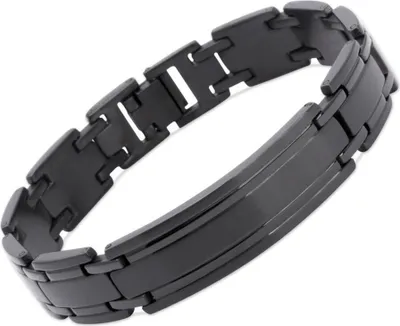 Produktbild von Edelstahl Armband schwarz Ionic Black Plating 21cm (Länge: 21cm)