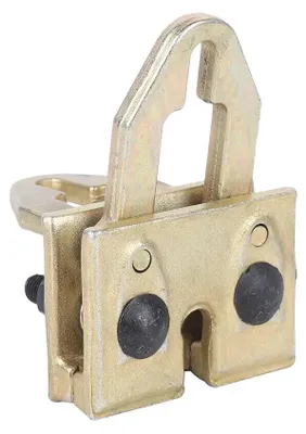 Image de Pince de levage, charge maximale de 5 tonnes, mécanisme de serrage automatique, finition dorée