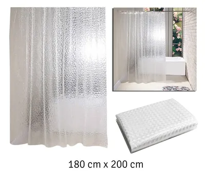 Zdjęcie produktu dla APT AG655A Stała zasłona prysznicowa z efektem 3D 180X200