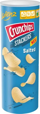 Obrázek produktu pro Lorenz Crunchips Stackers Solené křupavé chipsy v plechovce 175g