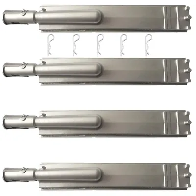 Image de Lot de 4 brûleurs en acier inoxydable moulé, robustes, pour barbecue | Pièces de rechange