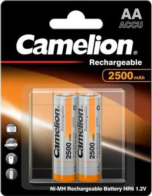 Zdjęcie produktu dla Akumulator AA, Mignon, LR6, NiMH o pojemności do 2500 mAh w blistrze zawierającym 2 sztuki, w tym pudełko do przechowywania