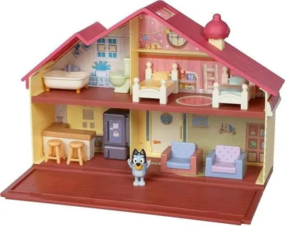 Immagine prodotto di Set da gioco Bluey, mondo in miniatura, con personaggio Bluey, mobili, Moose Toys