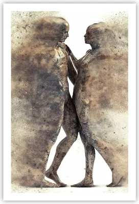 Produktbild von Poster - Poster ohne Rahmen - Staub eine Frau ein Mann der Liebe - 61x91,5 cm - Wand Bild - Wanddeko - Wandbilder - Kunstposter - Wandposter - Bilder - Kunstdruck - Wandbild - P2XPA61x91-3102