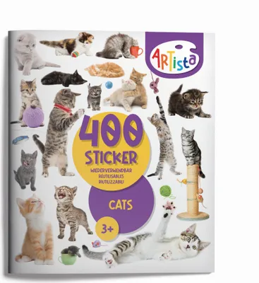 Produktbild von Artista - Stickerbuch Katzen