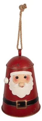 Obrázek produktu pro Clayre & Eef Vánoční dekorace – zvonek, Ø 17 x 25 cm, červený, kov