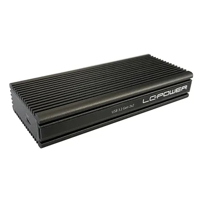 Produktbild von LC-Power LC-M2-C-NVME-2X2 M.2-NVMe-SSD-Gehäuse, USB 3.2 Gen.2x1, schwarz