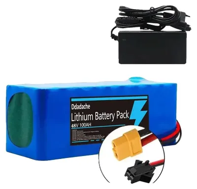Obrázek produktu pro Bateriový blok s lithium-iontovými články, kapacita 100 Ah, napětí 48 V, nabíječka XT60-SM
