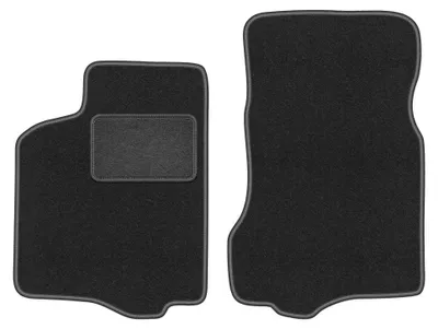 Image de Tapis avant en moquette pour Seat Ibiza II 1993-2001 (à hayon) – 2 pièces, gris graphite, sur mesure – Wielganizator LUX